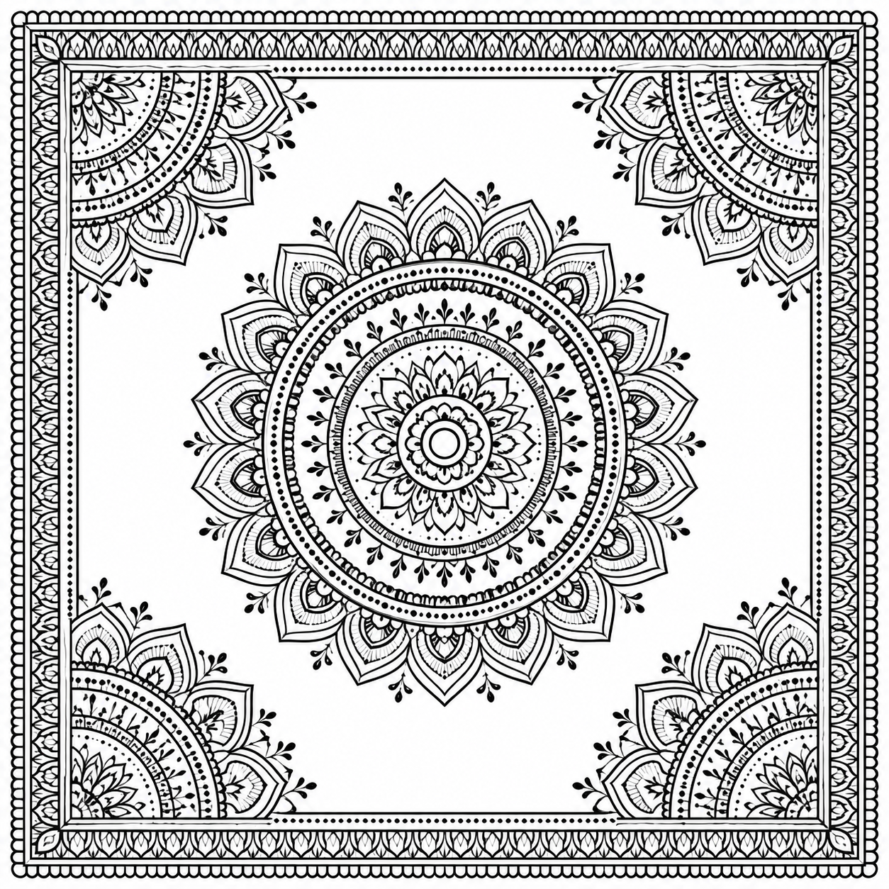 Fan Medallion Tile