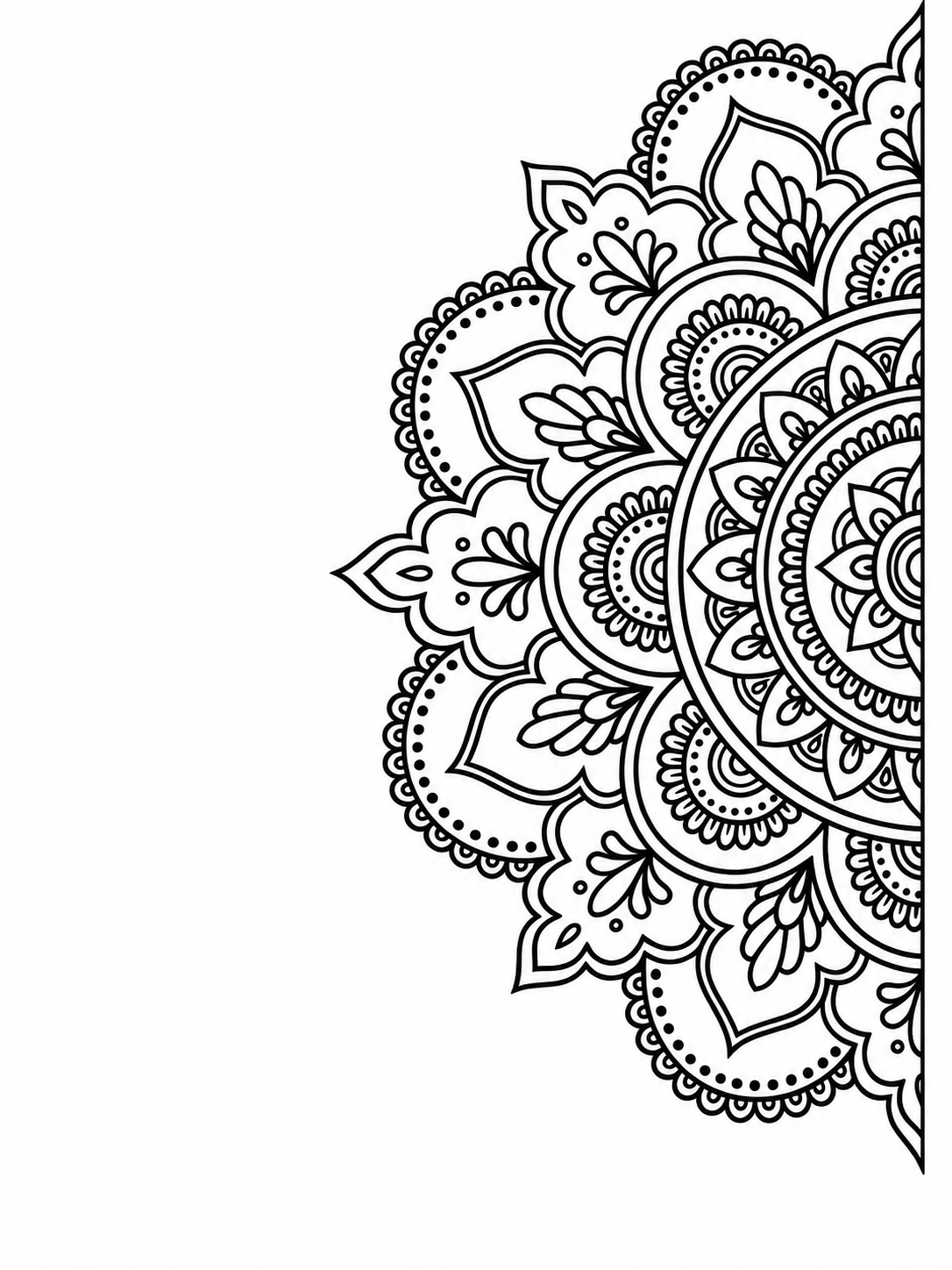 Henna Lace Half