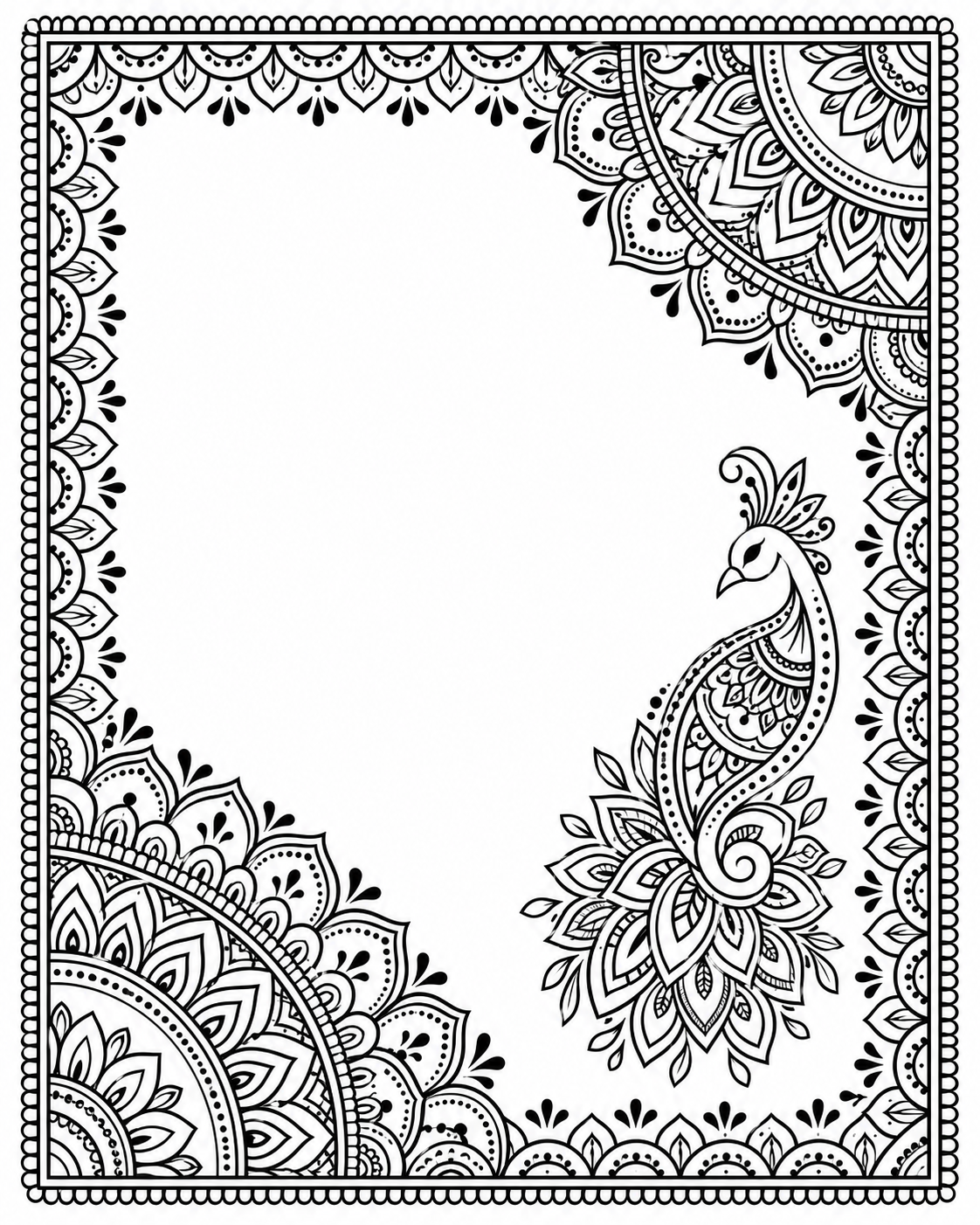 Peacock Corner Frame