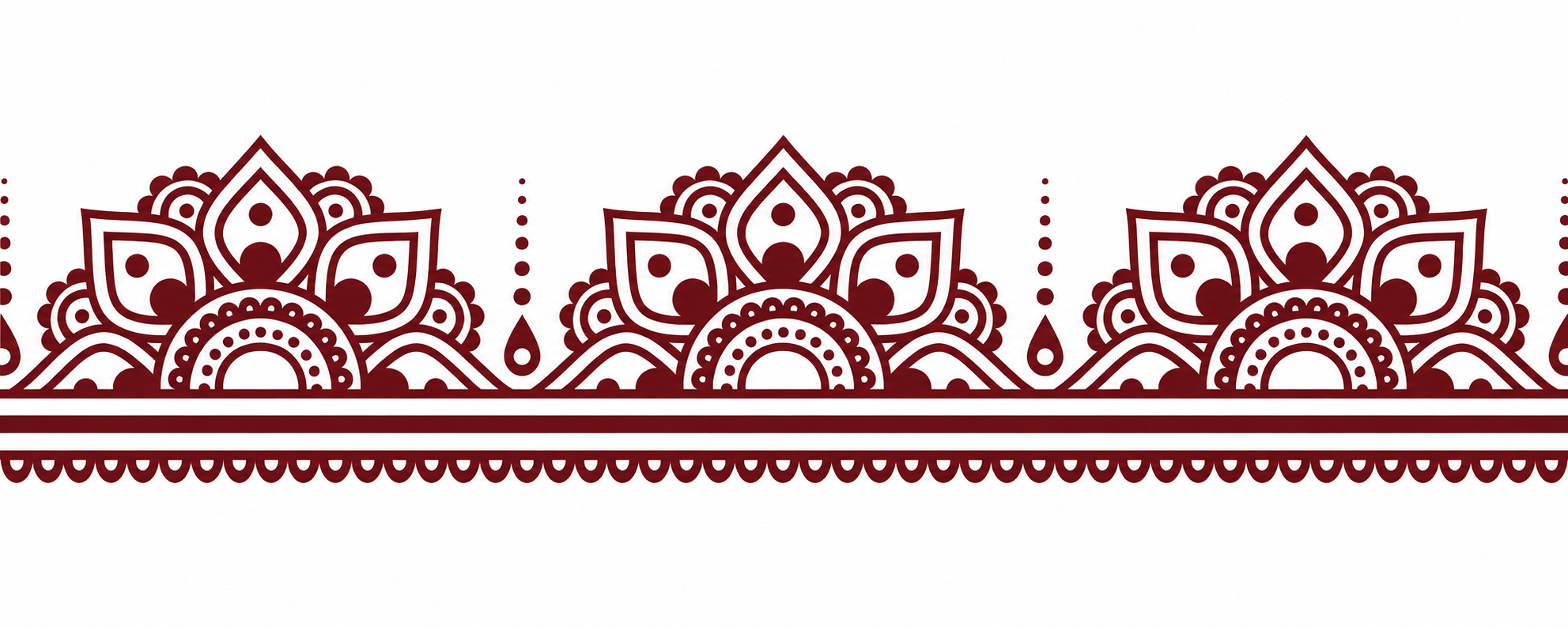Rose Medallion Border