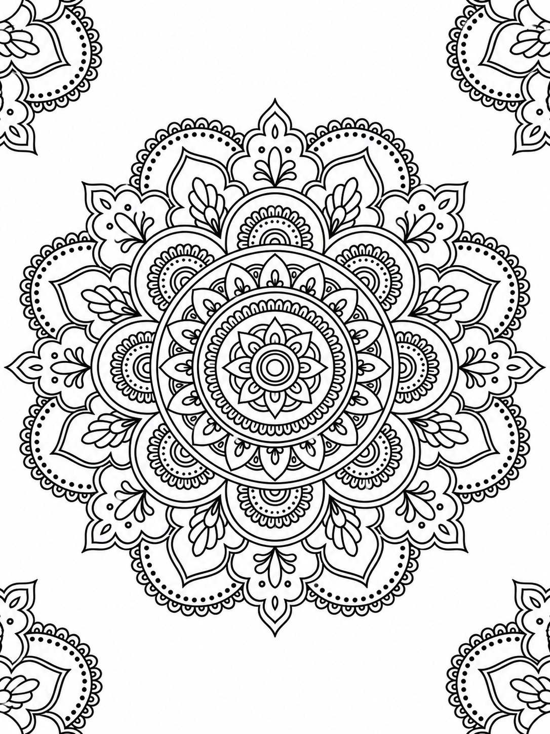 Scattered Medallion Tile
