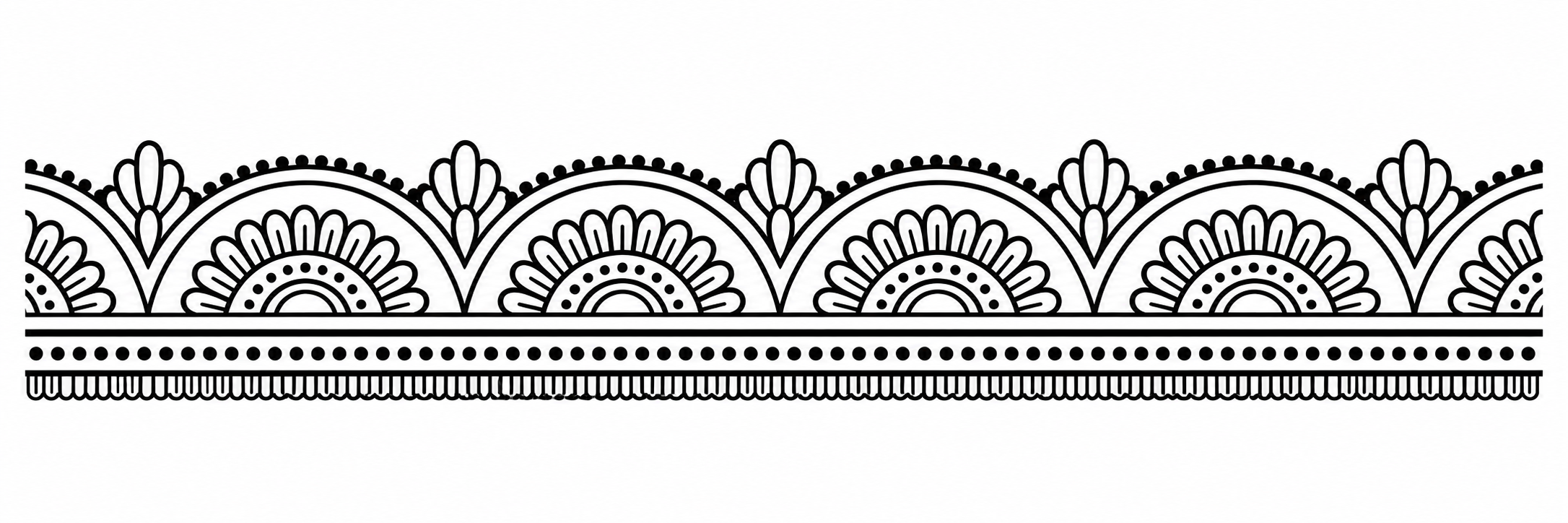 Sunflower Fan Border