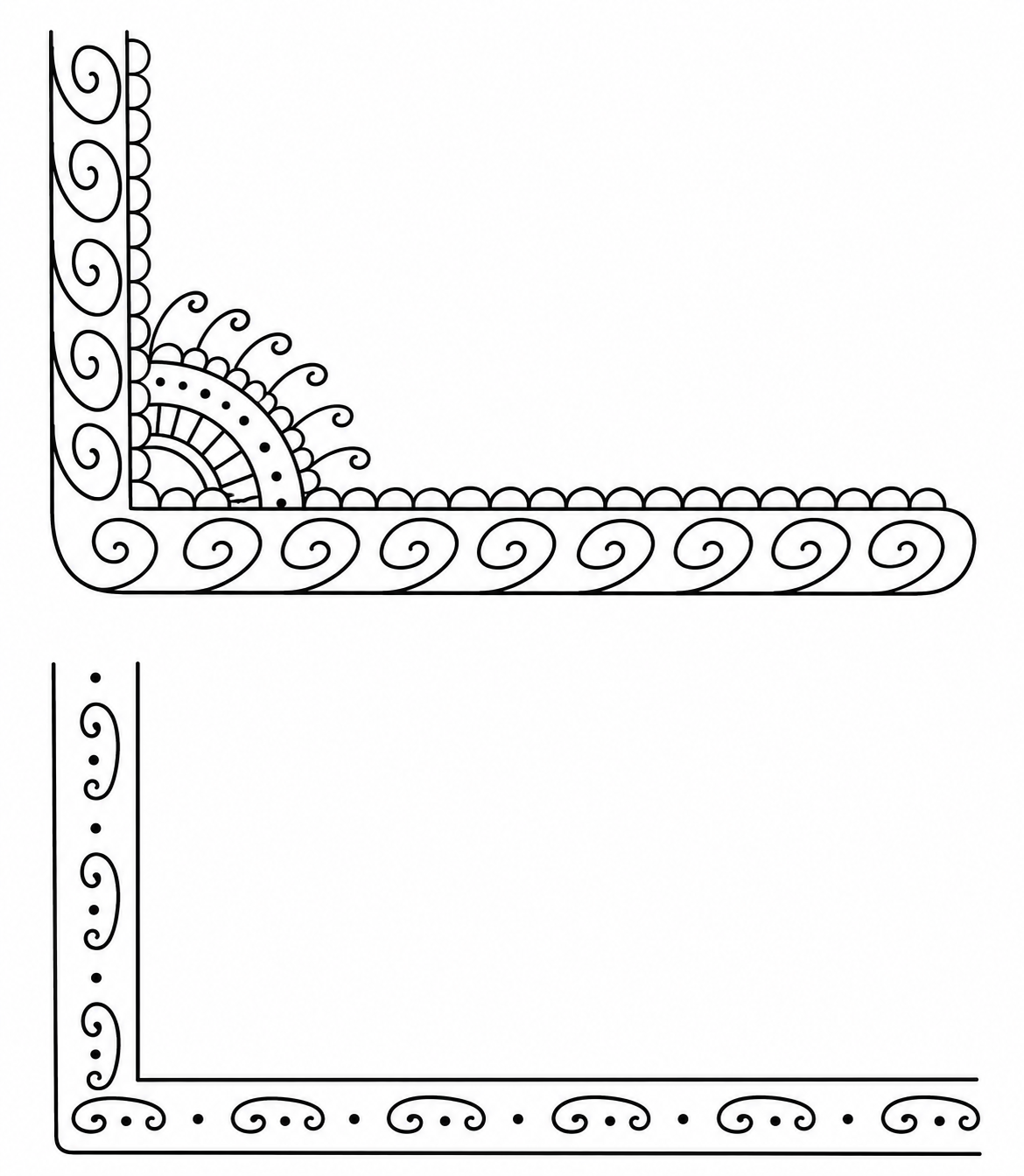 Swirl Scallop Corner