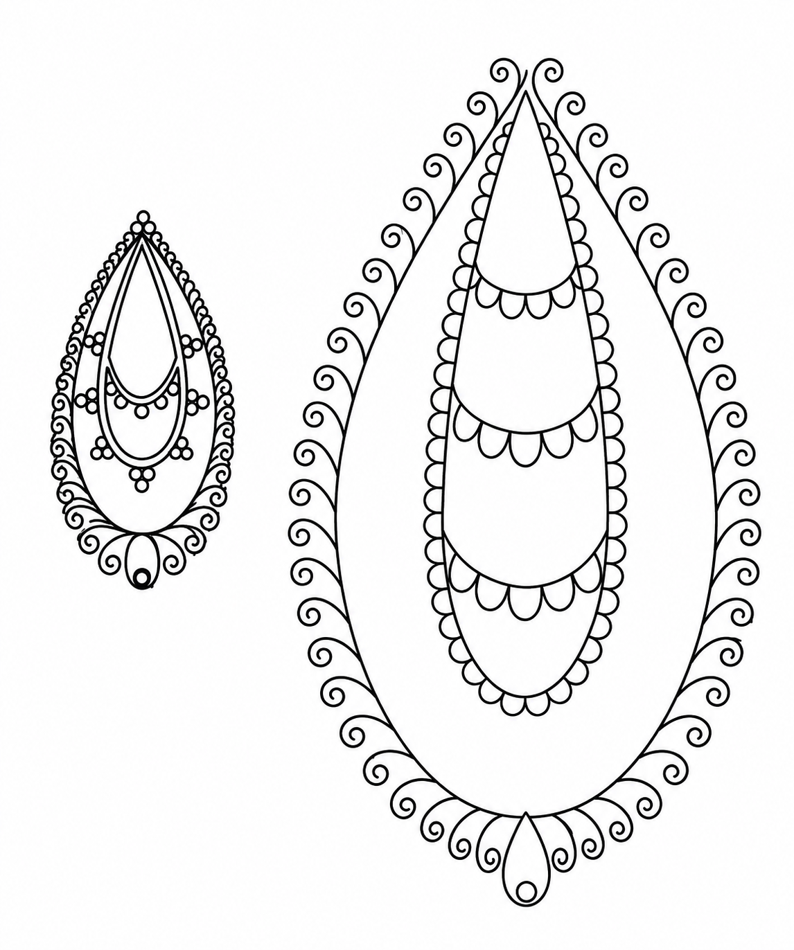 Teardrop Pendant Medallion